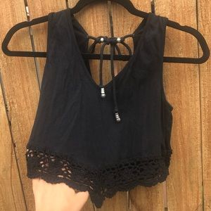 NWOT Pacsun Kendall & Kylie Lace Crop Top Size XS
